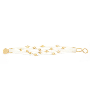 Brazalete cosecha 6 hilos dorado